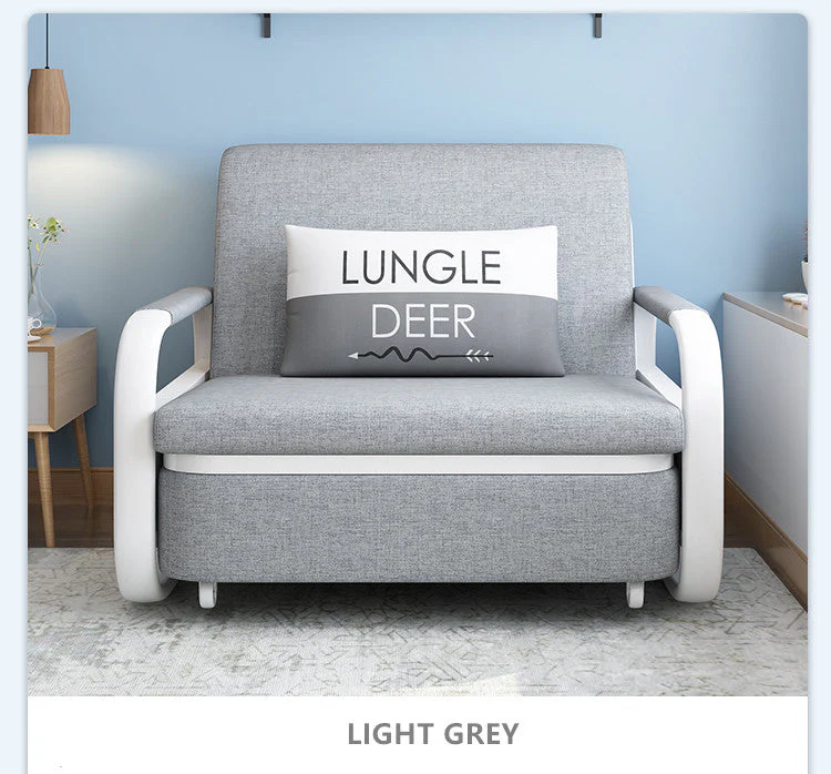 2-in-1 Design Convertible Single Sofa Bed with Storage Underneath - Image 7