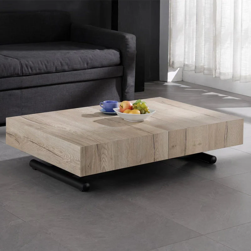 2-in-1 Transformable Dining Table & Coffee Table with Up and Down Mechanism - Image 14