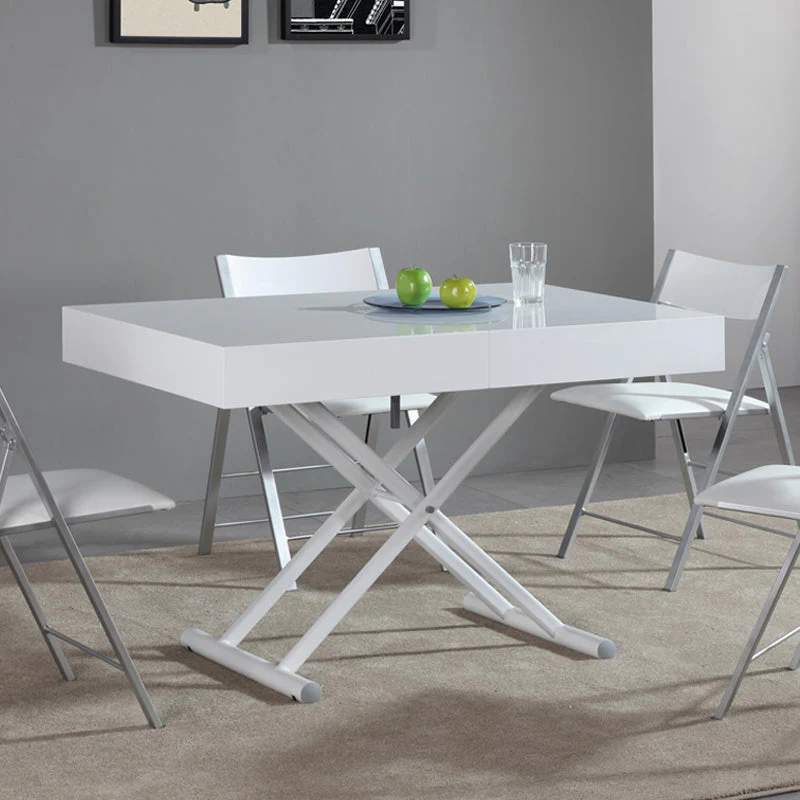 2-in-1 Transformable Dining Table & Coffee Table with Up and Down Mechanism - Image 4