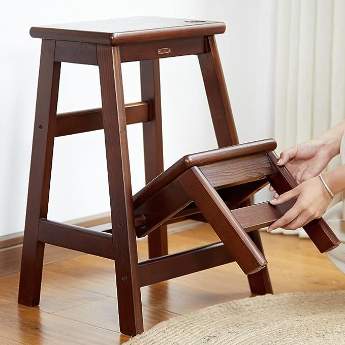 2-Step Wood Step Stool With 300lb. Load Capacity - Image 3