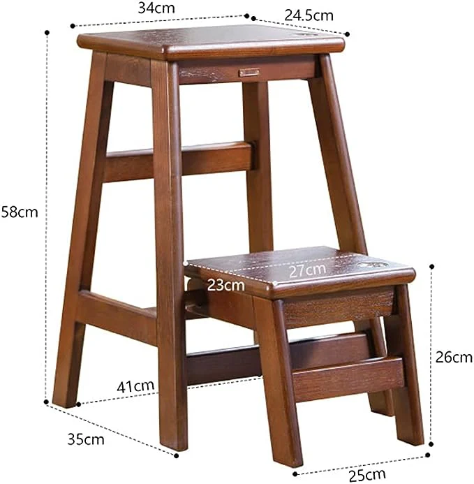 2-Step Wood Step Stool With 300lb. Load Capacity - Image 5