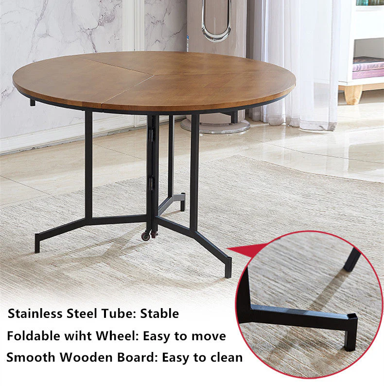 Space Saving Round Folding Table - Image 4