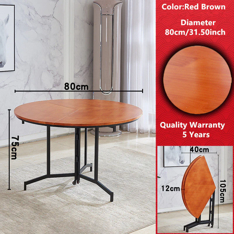 Space Saving Round Folding Table - Image 7