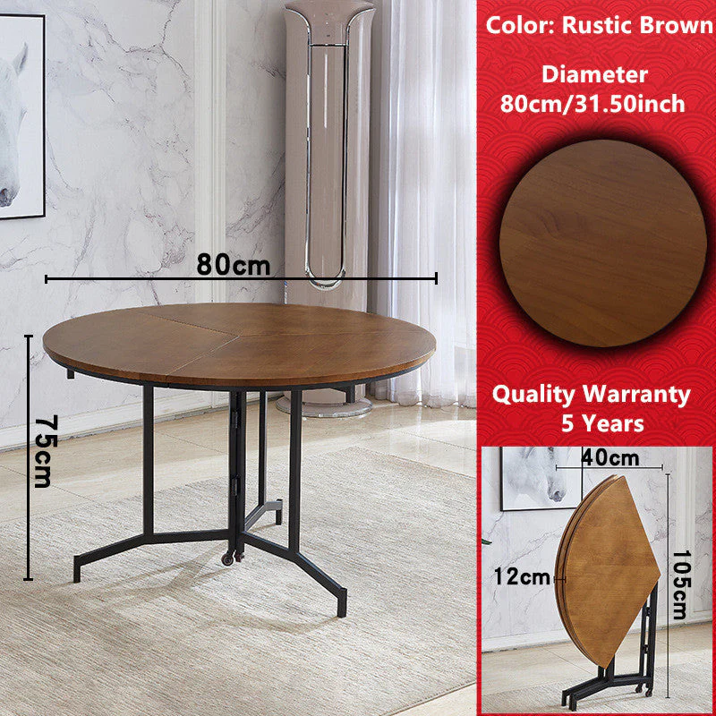 Space Saving Round Folding Table - Image 8