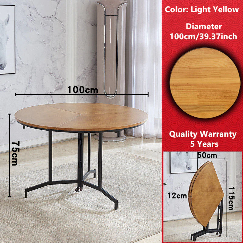 Space Saving Round Folding Table - Image 9
