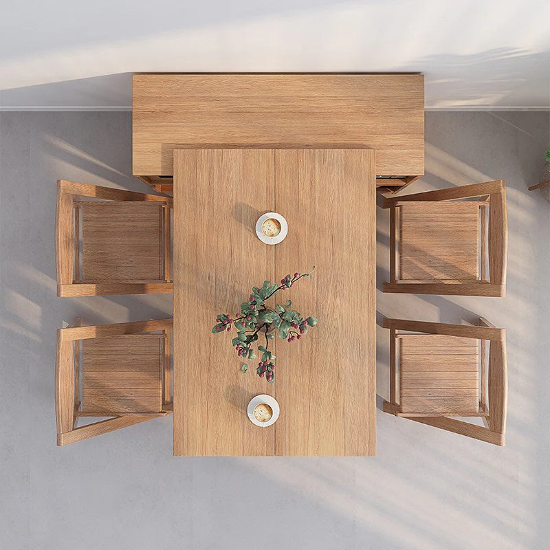 Folding and Expandable Multifunction Dining Table with Hidden Storage Design Cabinet - Image 6