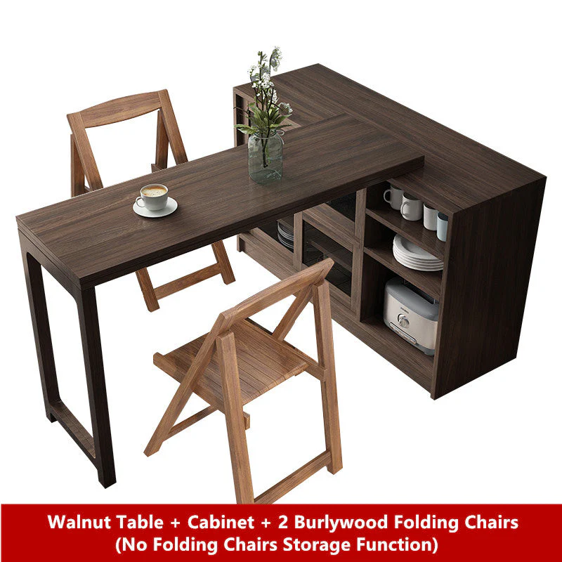 2020 New Design Multifunction Dining Table with Cabinet(without folding chairs storage function) - Image 11