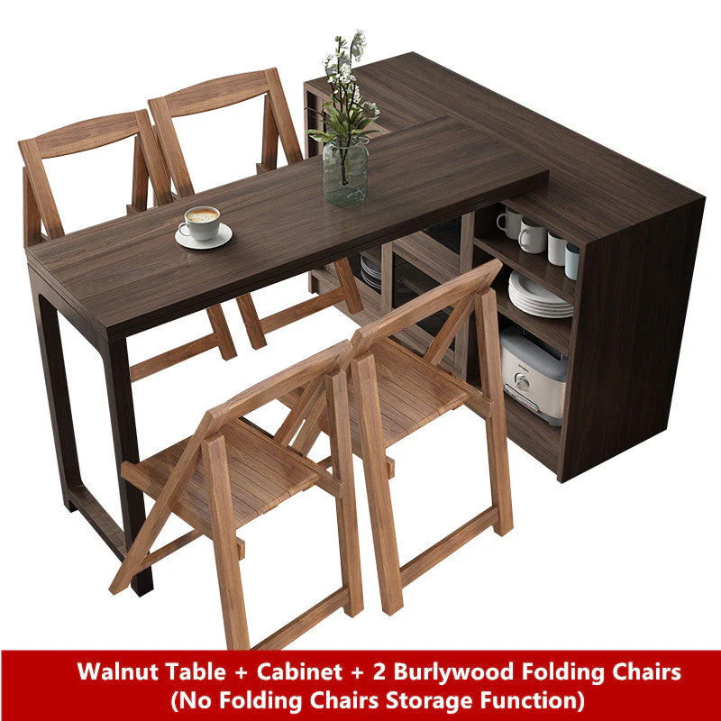 2020 New Design Multifunction Dining Table with Cabinet(without folding chairs storage function) - Image 12