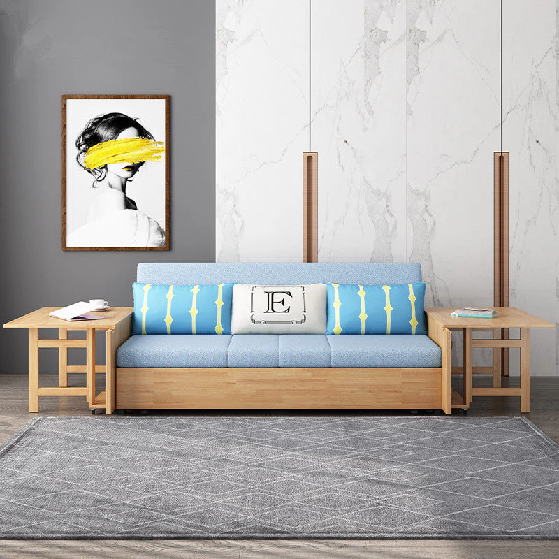 Multifunction Sofa Bed with Folding Armrest Table - Image 12