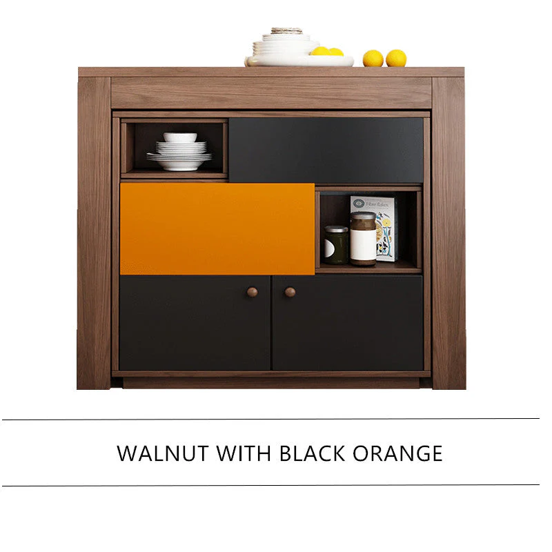 2021 New Design Space Saving Expandable Dining Table with Storage Cabinet - Image 3