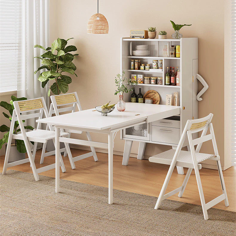 Space Saving Sideboard Table With Folding Chairs - Image 10