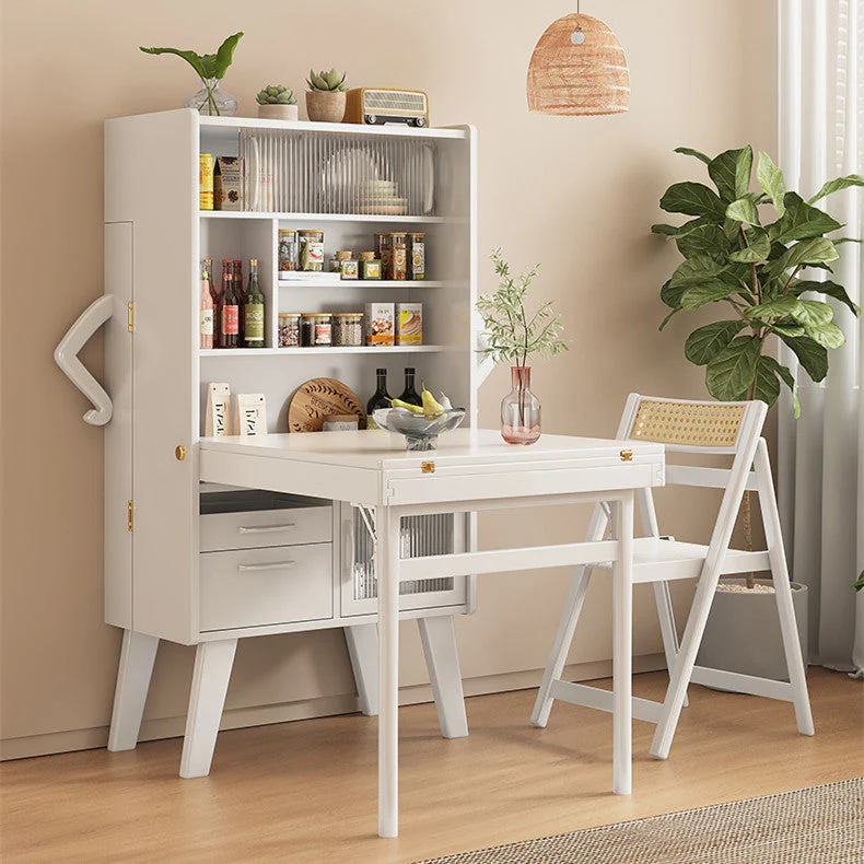 Space Saving Sideboard Table With Folding Chairs - Image 11