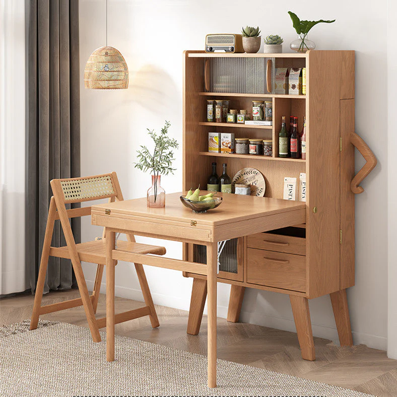 Space Saving Sideboard Table With Folding Chairs - Image 4