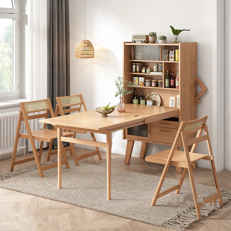 Space Saving Sideboard Table With Folding Chairs - Image 5