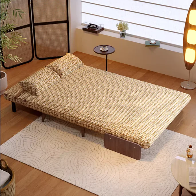 3-In-1 Chenille Fabric Convertible Sleeper Sofa Bed - Image 14