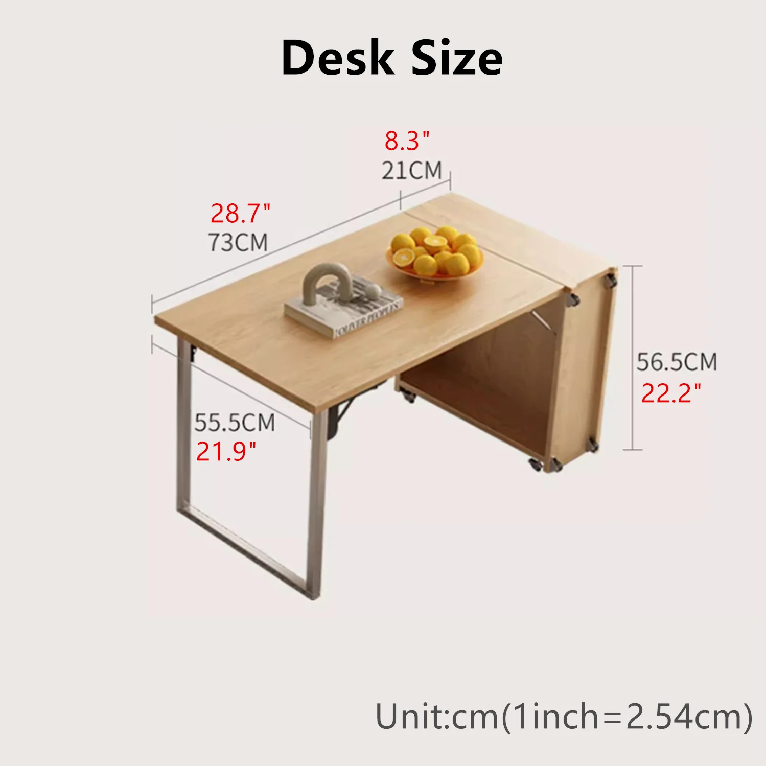 3-in-1 Convertible Sofa Bed with Hidden Desk Armrest and Underneath Storage - Image 12
