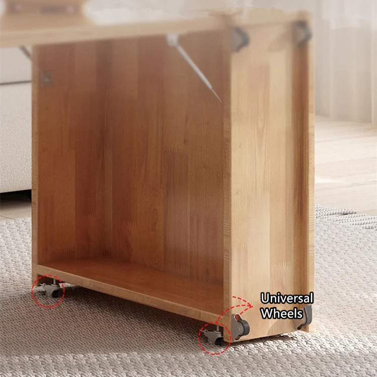 3-in-1 Convertible Sofa Bed with Hidden Desk Armrest and Underneath Storage - Image 9