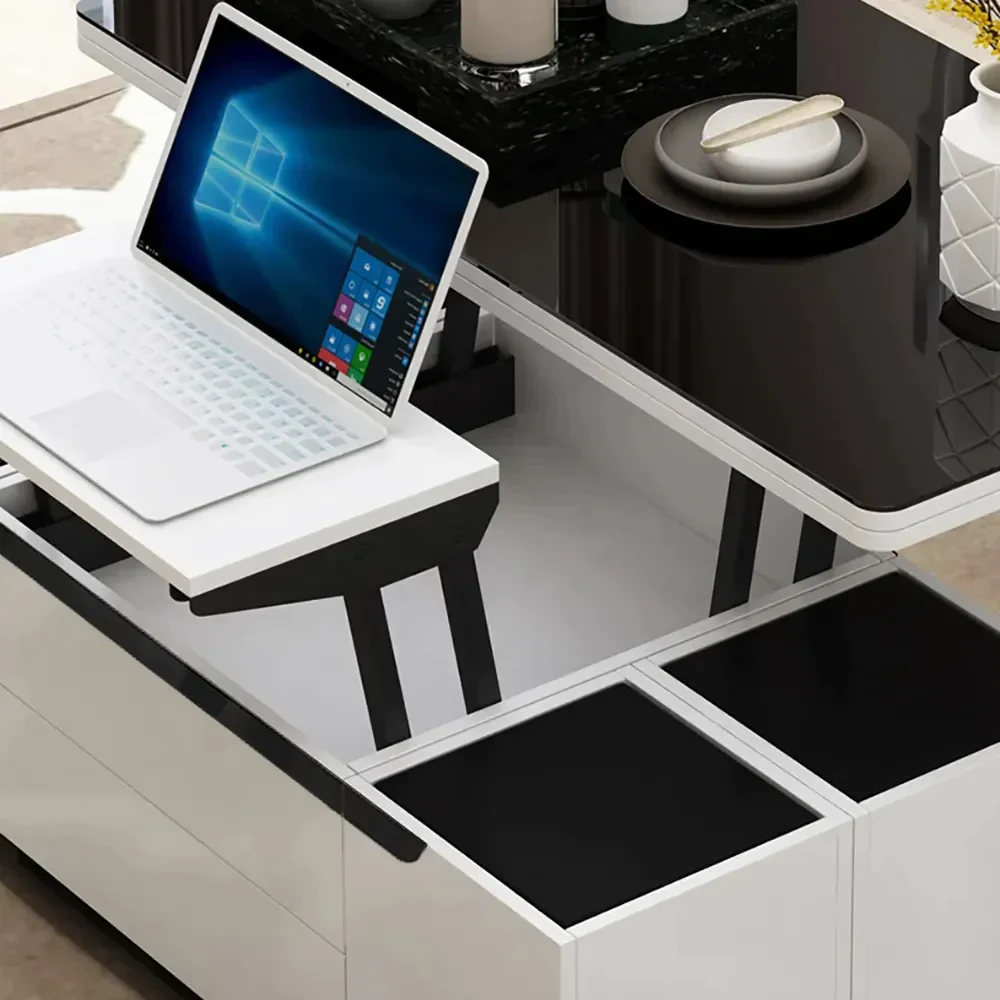 3-In-1 Multifunction Space Saving Design Lift Coffee Table - Image 5
