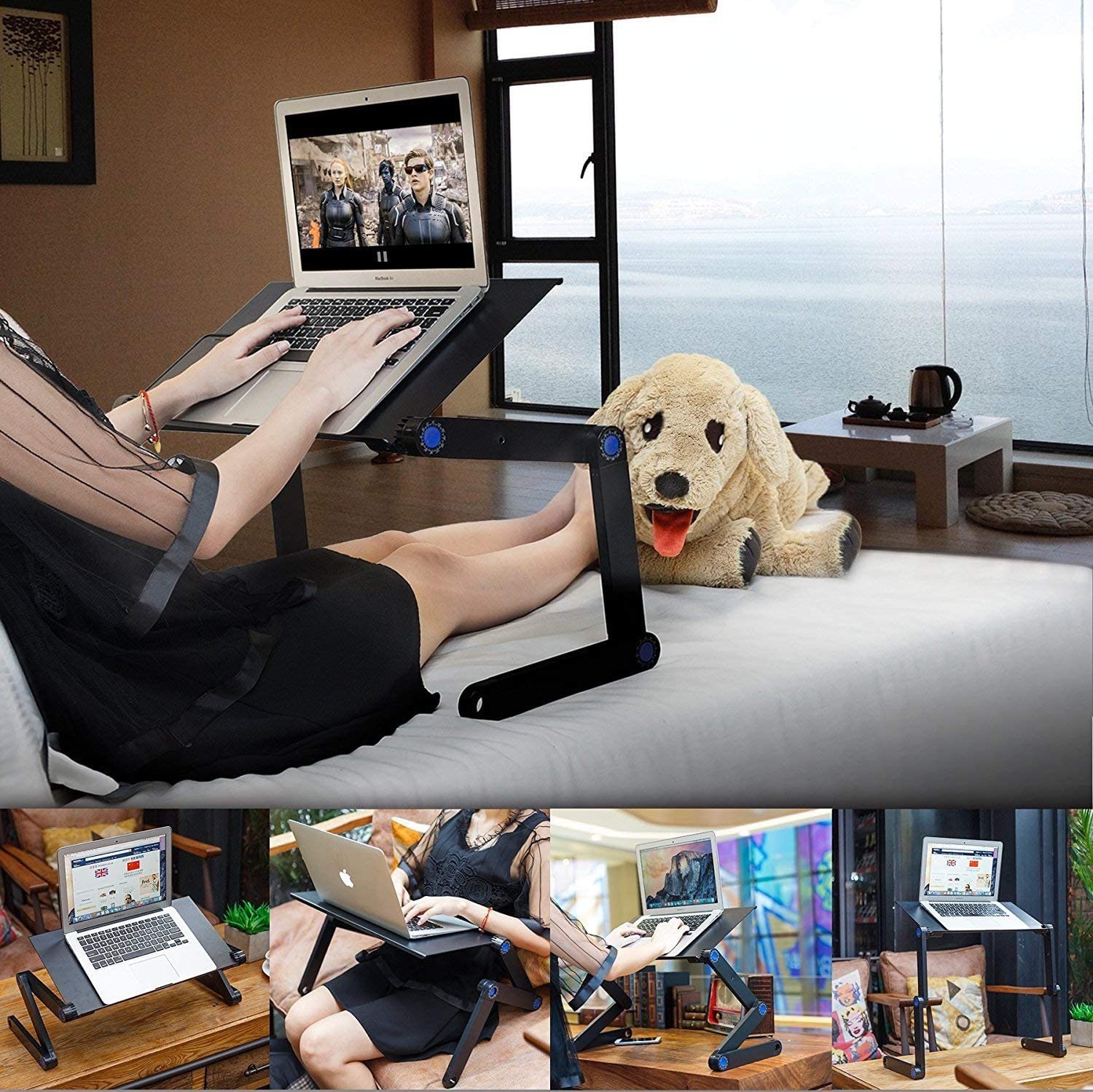 360 Adjustable Portable Folding Laptop Desk & Ergonomic Reading Stand - Image 6