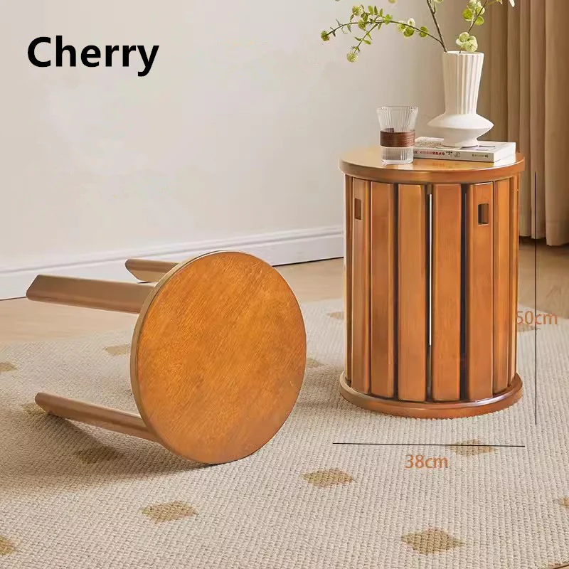 4-in-1 Solid Wood Stools - Image 9