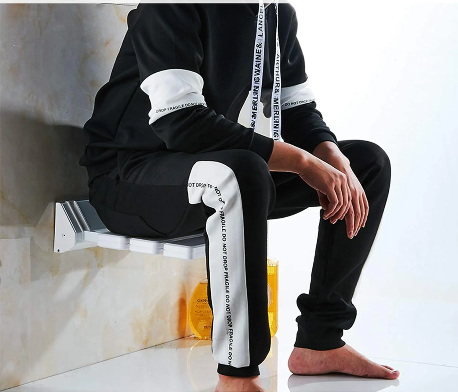 90 Degree Folding Wall Mounted  Shower Seat - Image 3