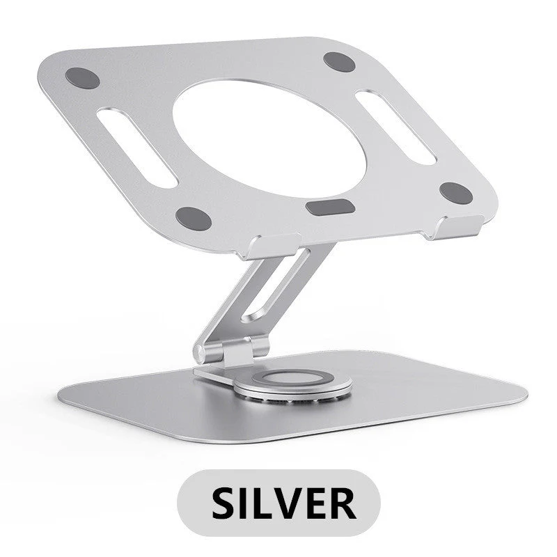 Adjustable Aluminum Laptop Stand with 360 Rotating Base - Image 8