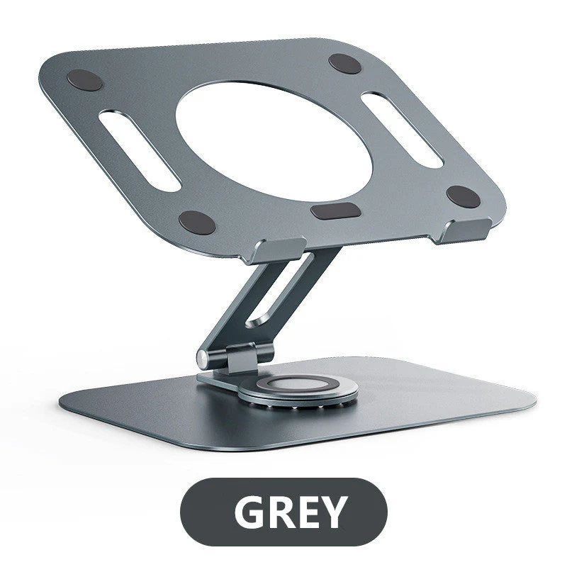Adjustable Aluminum Laptop Stand with 360 Rotating Base - Image 9