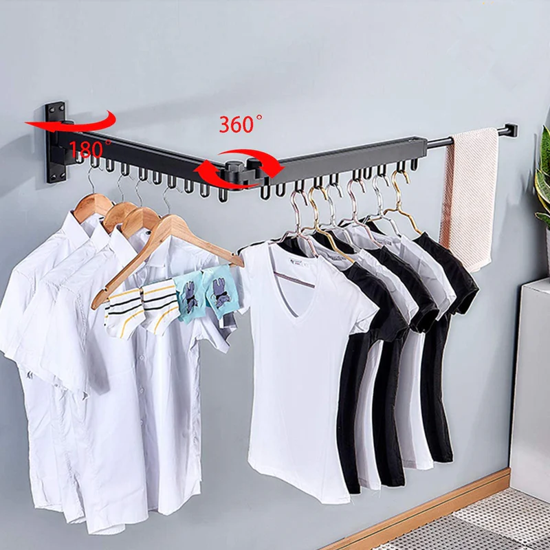 Adjustable and Retrackable Space-Saver Clothes Drying Rack - Image 2