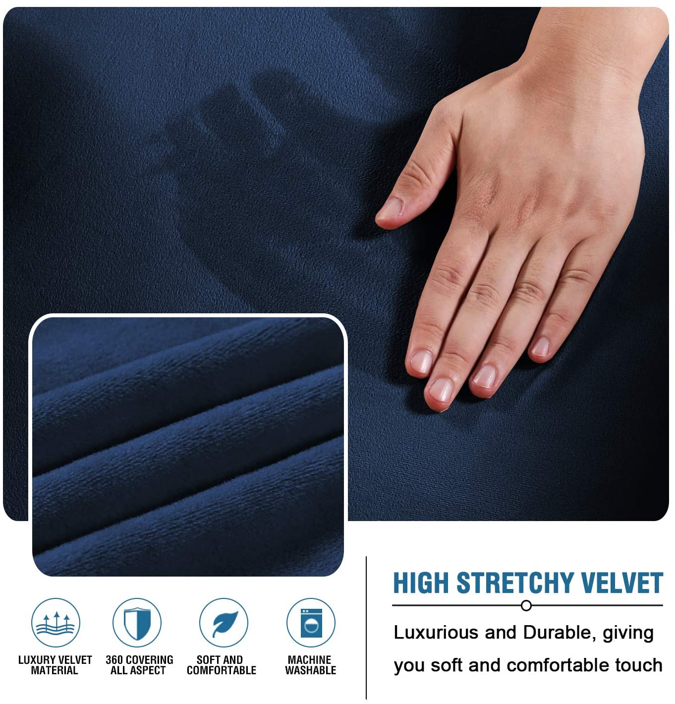 Armless Futon Sofa Stretch Slipcovers - Image 6