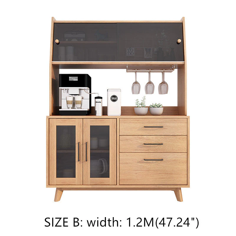 Buffets  Server with Hutch and Slide Glass Doors - Image 3