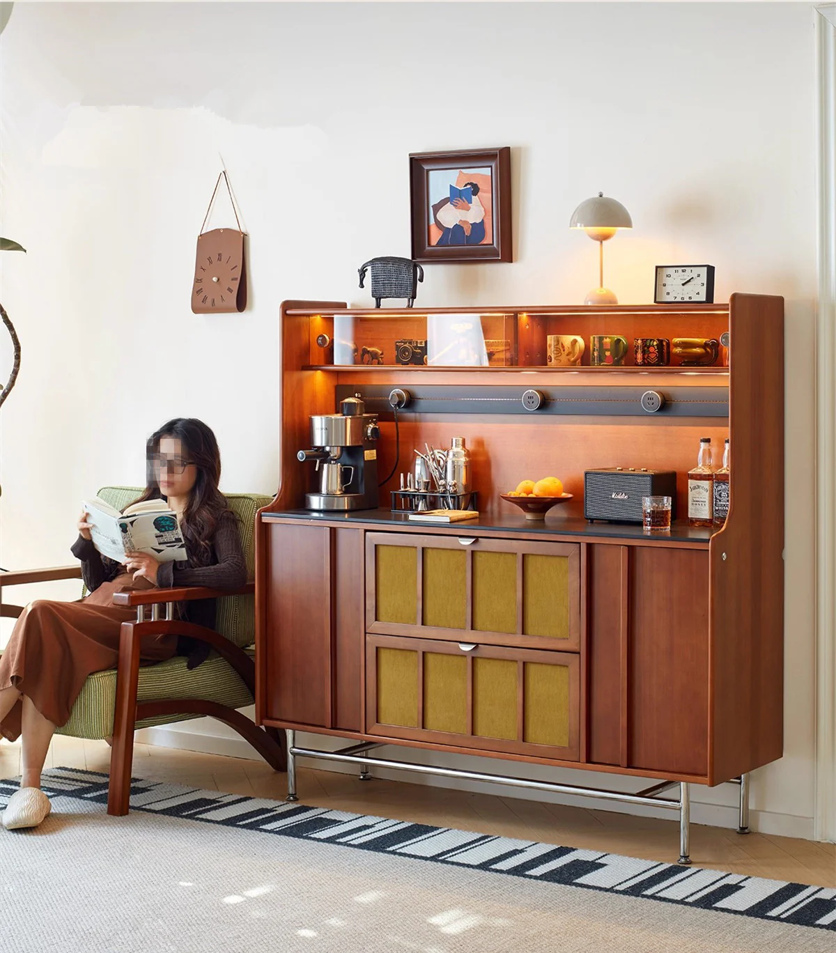 Buxus Boxwood WEILAI Sideboard Buffet Cabinet - Image 3