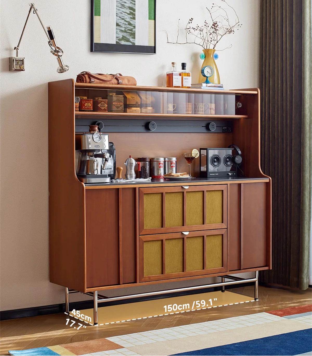 Buxus Boxwood WEILAI Sideboard Buffet Cabinet - Image 4