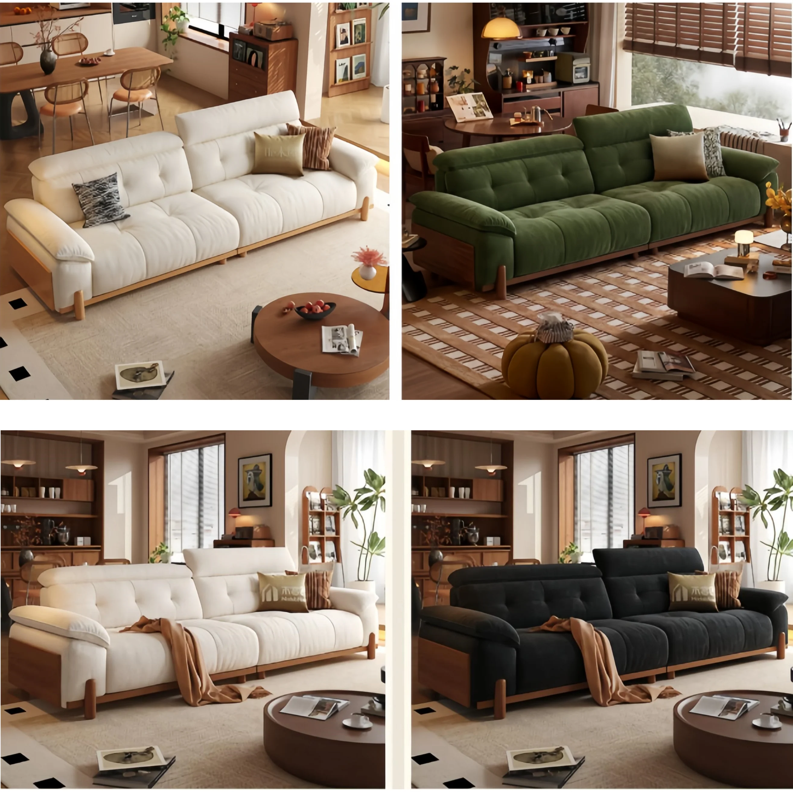 CITRUS 3-In-1 Microfiber Suede Velvet Convertible Sofa Bed - Image 15