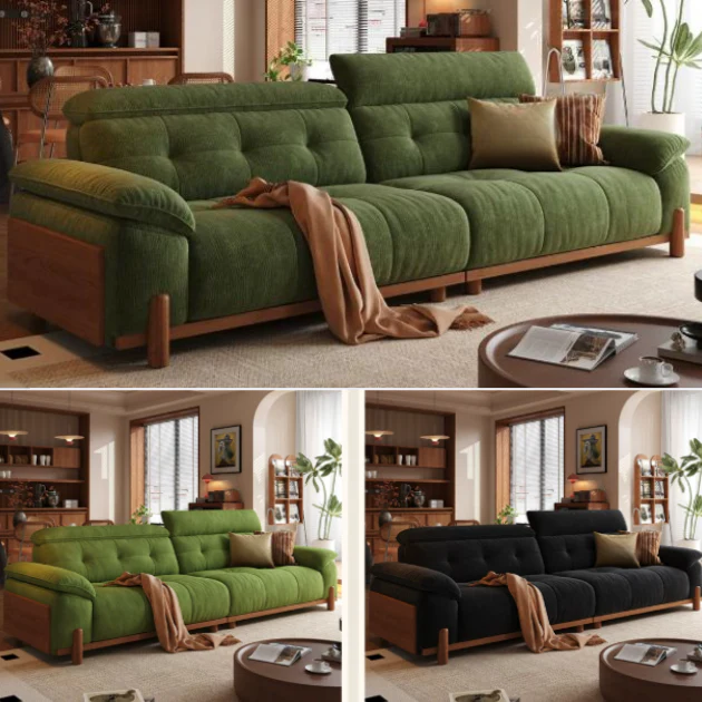 CITRUS 3-In-1 Microfiber Suede Velvet Convertible Sofa Bed - Image 18