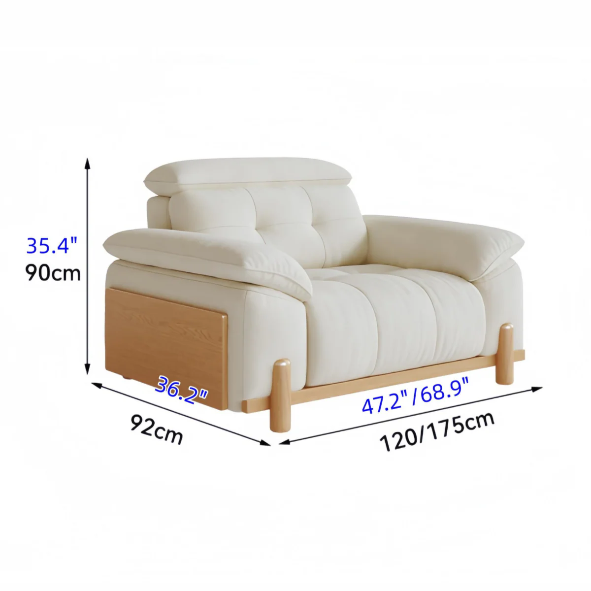 CITRUS 3-In-1 Microfiber Suede Velvet Convertible Sofa Bed - Image 20
