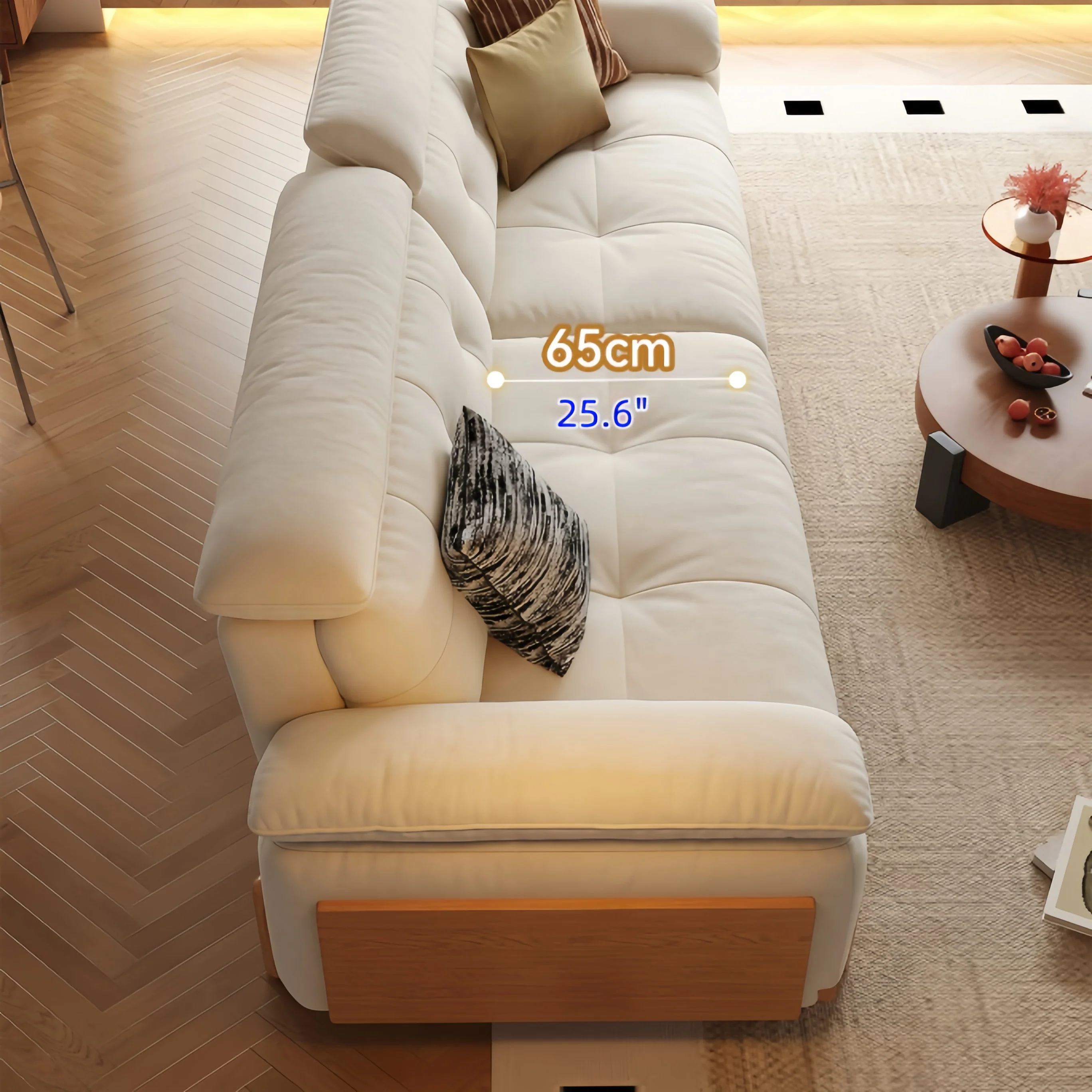 CITRUS 3-In-1 Microfiber Suede Velvet Convertible Sofa Bed - Image 6