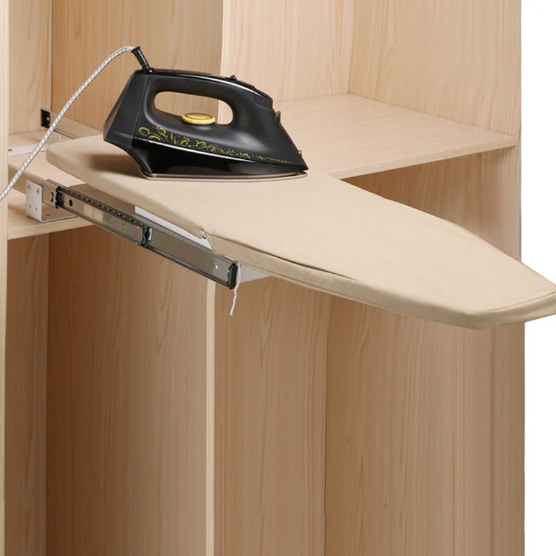 Closet Pull-Out Retractable Space Saving Ironing Board - Image 3