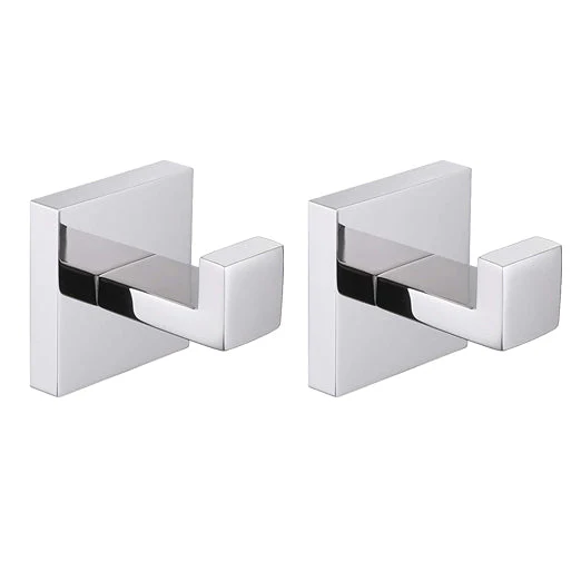 Coat hooks wall rack wall mount stainless steel black bathroom hangers - Image 12