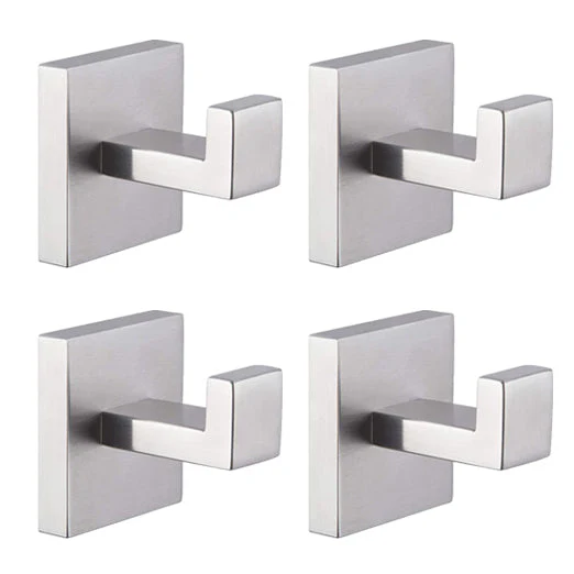Coat hooks wall rack wall mount stainless steel black bathroom hangers - Image 14