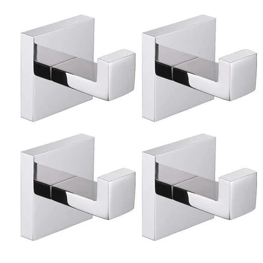 Coat hooks wall rack wall mount stainless steel black bathroom hangers - Image 16