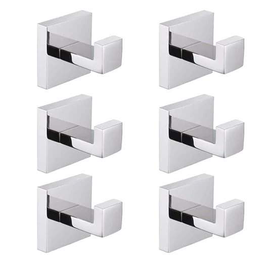 Coat hooks wall rack wall mount stainless steel black bathroom hangers - Image 19
