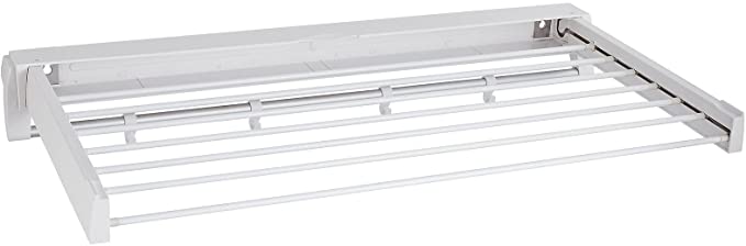 Collapsible Wall Mounted Clothes Drying Rack With 7 Drying Rails - Image 3