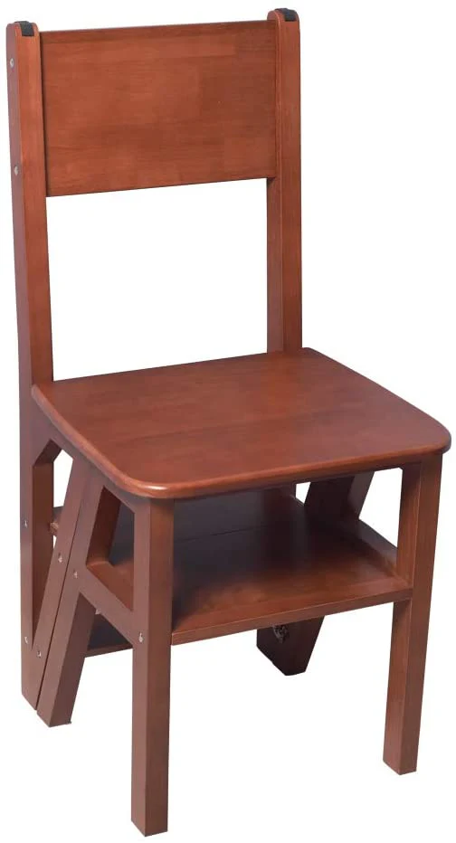 Convertible Ladder Chair Library Kitchen Step Stool - Image 5