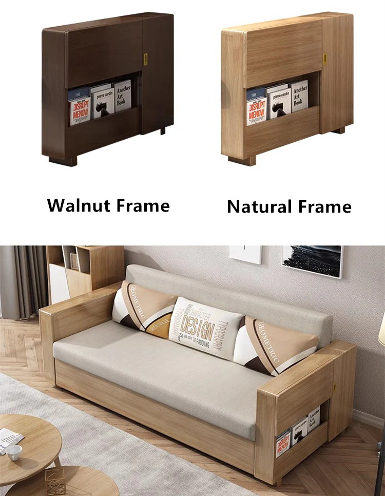Convertible Sofa Bed and Lounge Chaise Set with Underneath Storage - Image 3