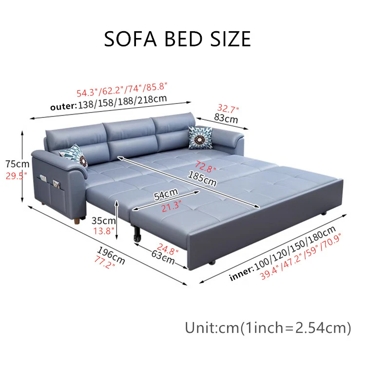 Convertible Sofa Bed with Underneath Storage - Image 10