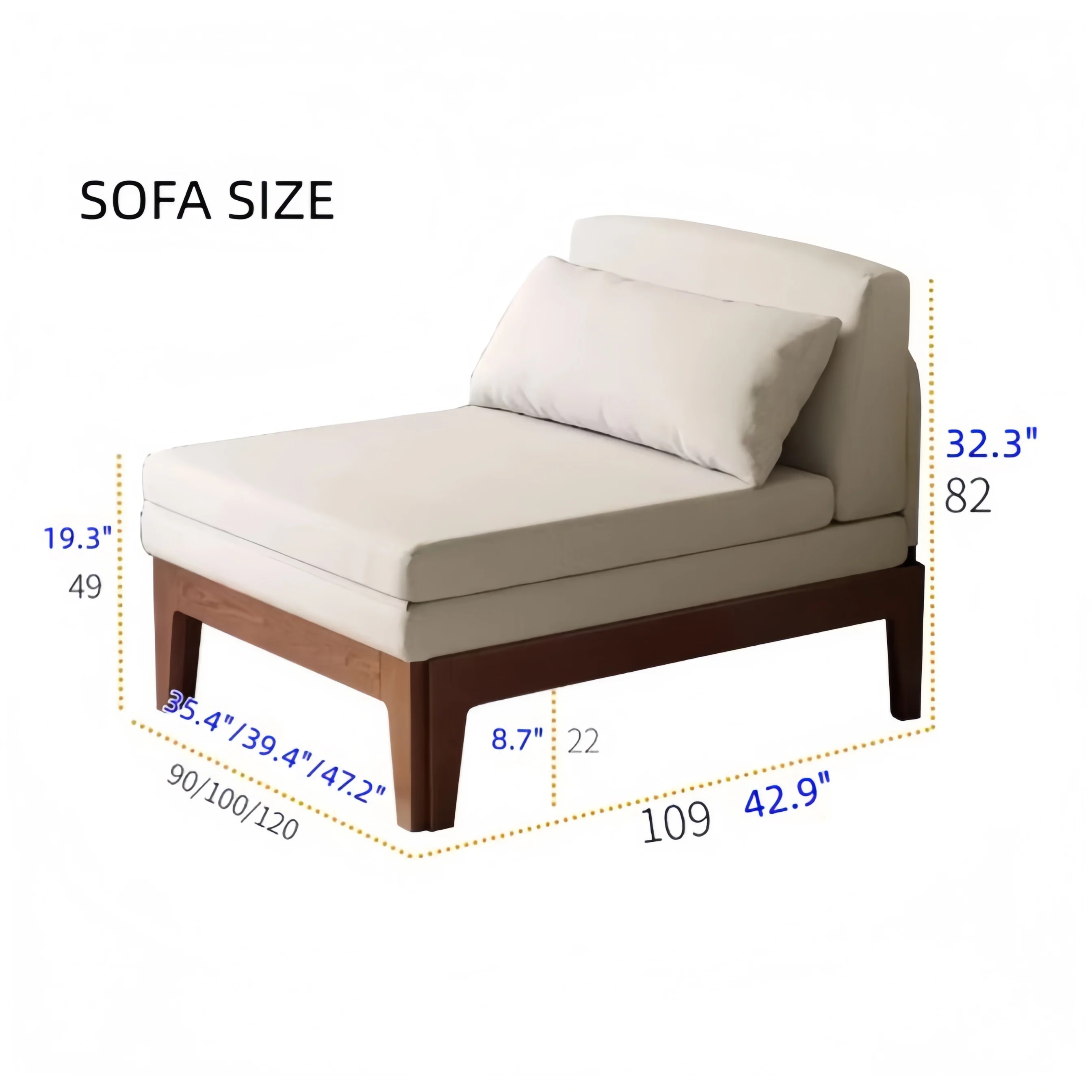 Convertible Solid Wood Futon Sleeper Day Bed - Image 13