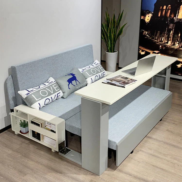 Space Saving Multifunction Sofa Bed With Foldable Work Desk - Image 4