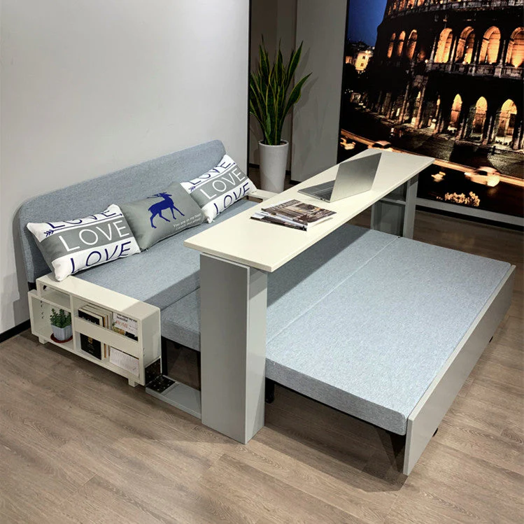 Space Saving Multifunction Sofa Bed With Foldable Work Desk - Image 5
