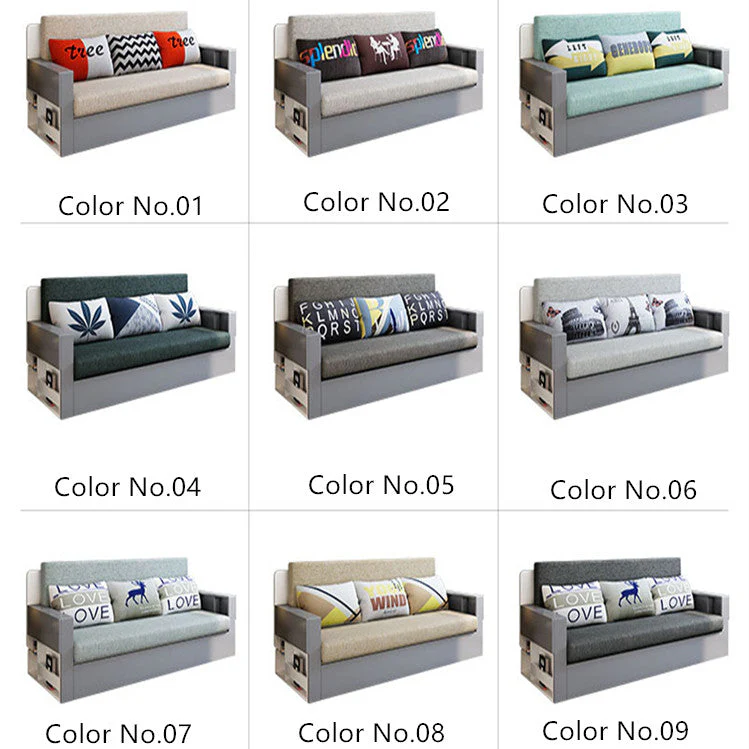 Space Saving Multifunction Sofa Bed With Foldable Work Desk - Image 7