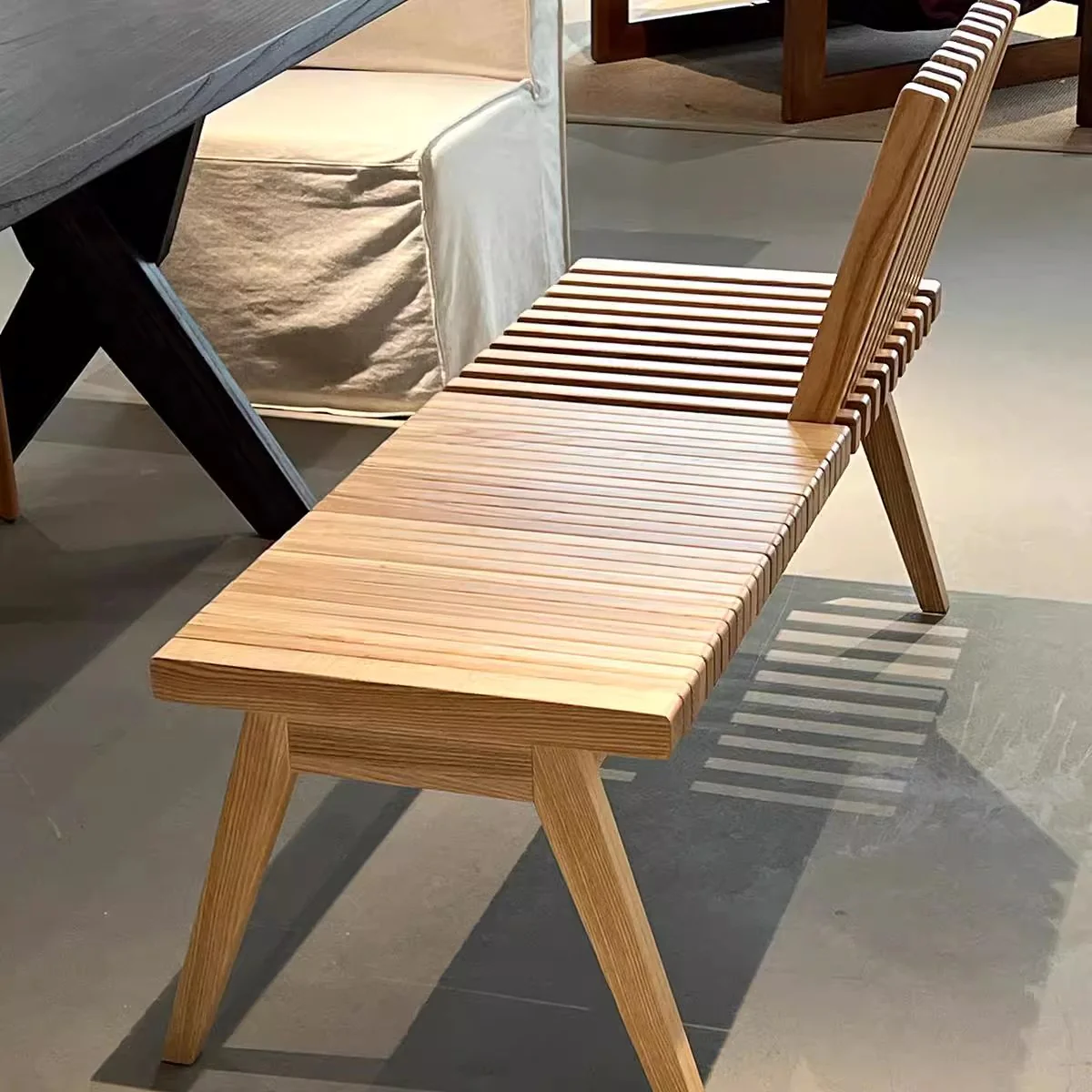 Creative Foldable Wooden Bench - Image 10